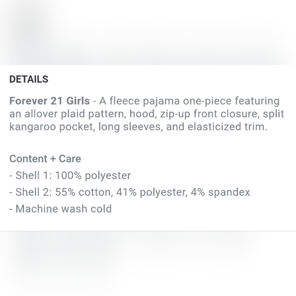 Red & Black Plaid Hooded Onsie/Jumpsuit szM Forever21 New w/Tag - Picture 7 of 7